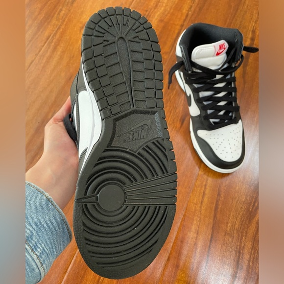 Women’s Nike Dunk High Black and White Sneakers - Picture 4 of 5